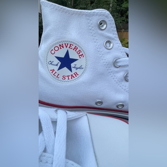CONVERSE Chuck Taylor All Star High Tops White Size 7 Women’s Style W7650 NEW - Picture 4 of 10